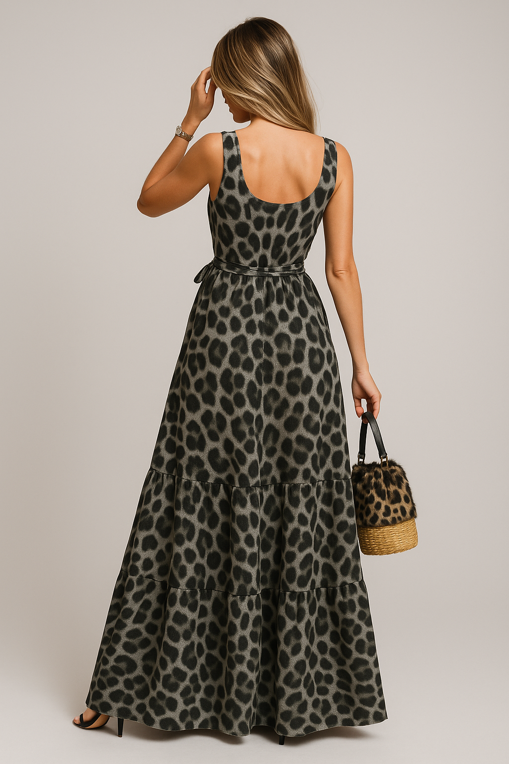 Vestido Lully Longo sem Manga Fluído - Oncinha