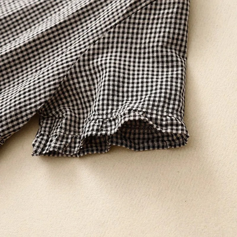 Vestido Marikita Midi Botões no Decote e Manga Curta