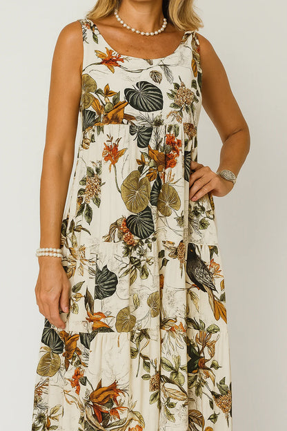 Vestido Flora Longo sem Mangas [Lançamento 2025]