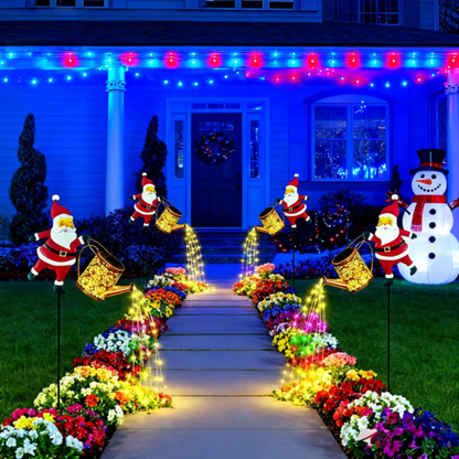 🔥 Promoção Imperdível: 49% de desconto 🔥 Regador Solar de Papai Noel 🤶🎄