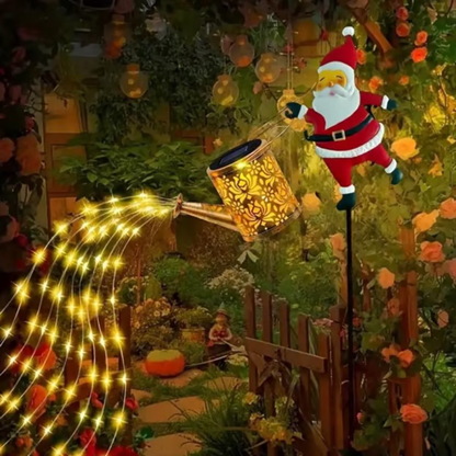 🔥 Promoção Imperdível: 49% de desconto 🔥 Regador Solar de Papai Noel 🤶🎄