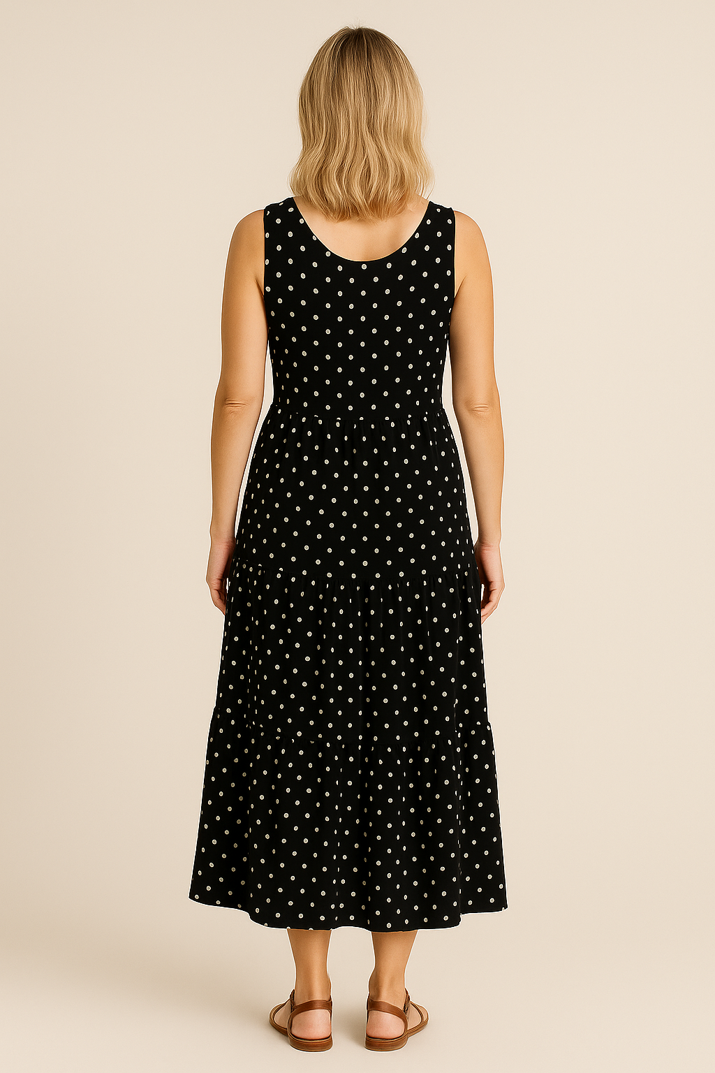 Vestido Simony Sem Mangas e Saia 3 Marias