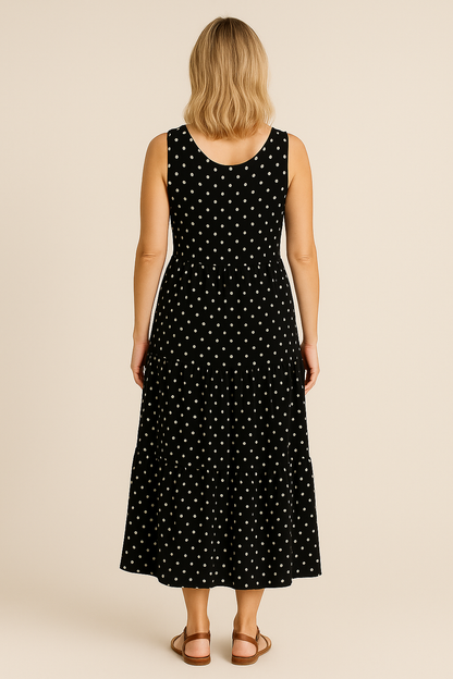 Vestido Simony Sem Mangas e Saia 3 Marias